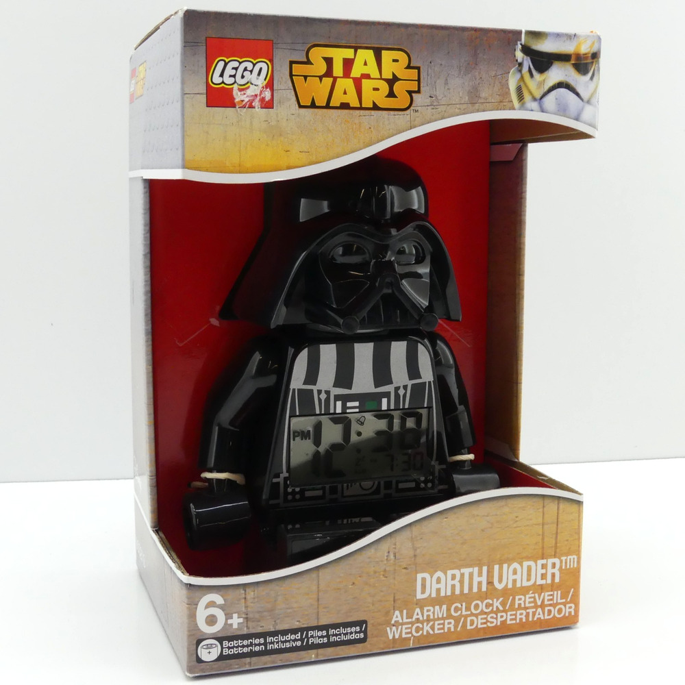 LEGO Star Wars Darth Vader Alarm Clock Minifigure Lighted LCD Boxed